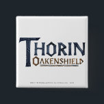 Badge Carré 5 Cm THORIN OAKENSHIELD™ Logo Blue<br><div class="desc">Thorin</div>
