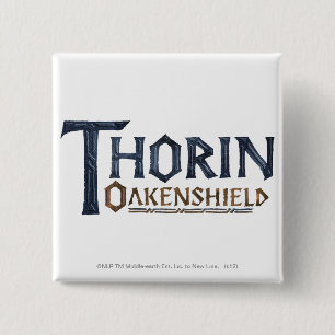 Badge Carré 5 Cm THORIN OAKENSHIELD™ Logo Blue