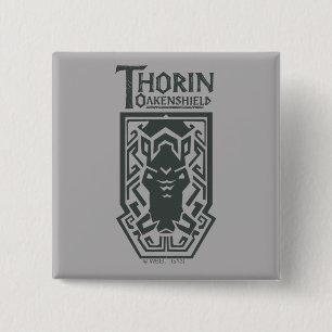 Badge Carré 5 Cm THORIN OAKENSHIELD™ Shield Symbol