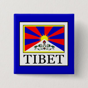Badge Carré 5 Cm Tibet