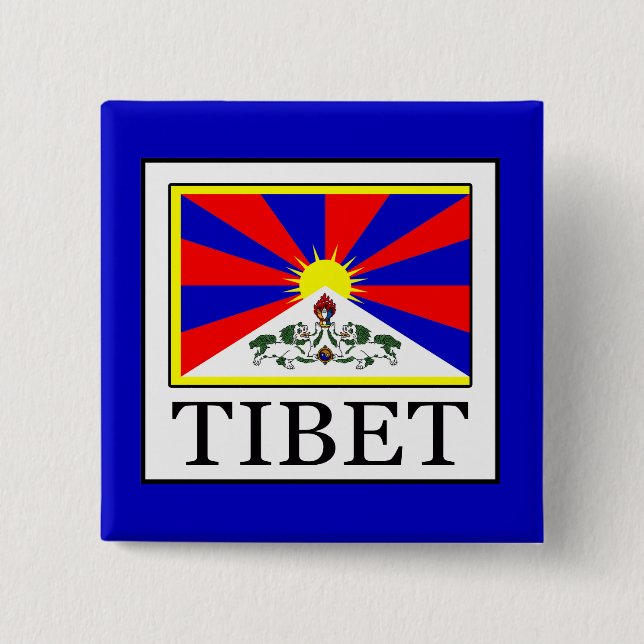 Badge Carré 5 Cm Tibet (Devant)