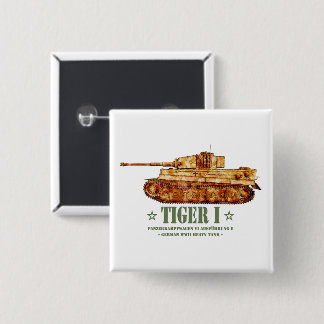 Badge Carré 5 Cm Tiger I World War Deux Allemand Lourd Tank Panzer