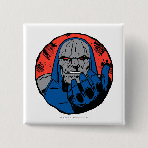 Badge Carré 5 Cm Tir de tête Darkseid 2