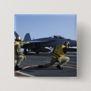 Badge Carré 5 Cm Tirs à bord du USS George HW Bush