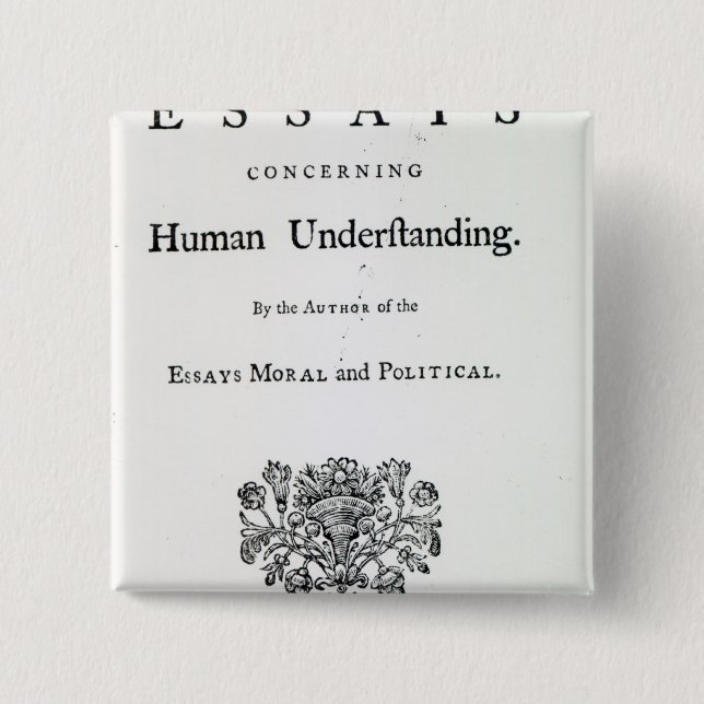Badge Carré 5 Cm Titlepage 'des essais philosophiques (Devant)