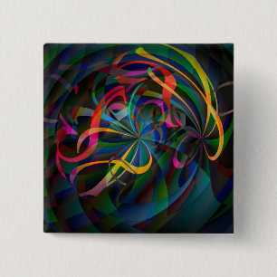 Badge Carré 5 Cm TNT pour le cerveau