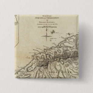 Badge Carré 5 Cm Tobago des enquêtes et observations effectives