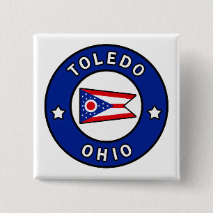 Badge Carré 5 Cm Toledo Ohio
