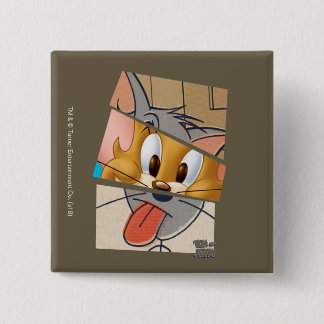 Badge Carré 5 Cm Tom Et Jerry | Tom Et Jerry Mashup