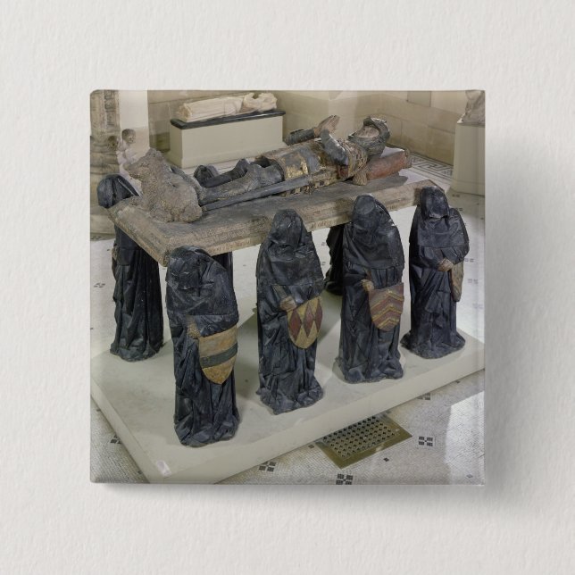 Badge Carré 5 Cm Tombe de pot de Philippe (Devant)