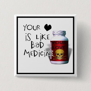 Badge Carré 5 Cm Ton Amour est comme....