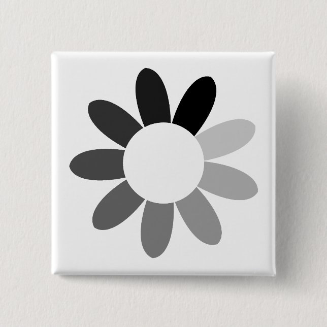 Badge Carré 5 Cm tonflower(couleur) (Devant)