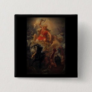 Badge Carré 5 Cm Tor combat les géants