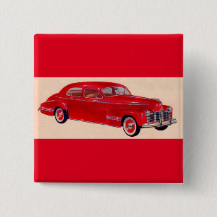 Badge Carré 5 Cm Torpille rouge Pontiac