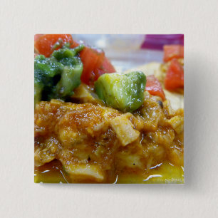 Badge Carré 5 Cm Tostada de porc