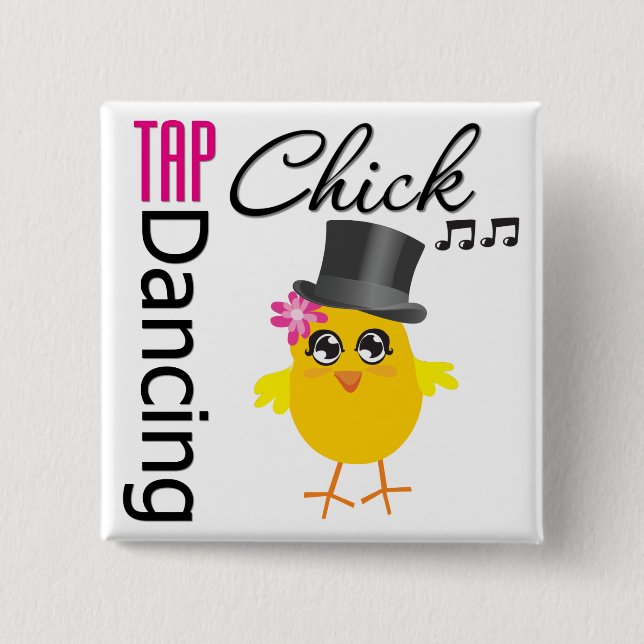 Badge Carré 5 Cm Toucher Dancing Chic 2 (Devant)