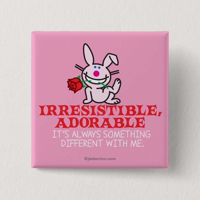 Badge Carré 5 Cm Toujours quelque chose de différent (Devant)