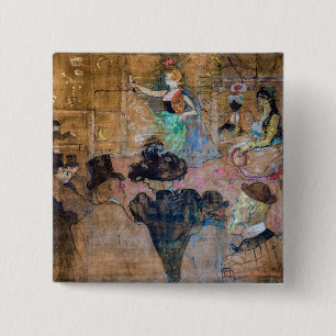 Badge Carré 5 Cm Toulouse-Lautrec - Moorish Dance / The Almehs