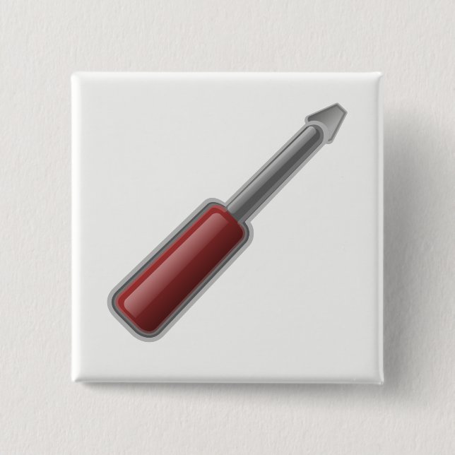 Badge Carré 5 Cm Tournevis (Devant)