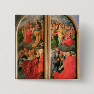 Badge Carré 5 Cm Tout le retable de jour de saints