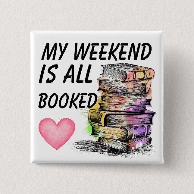 Badge Carré 5 Cm Tout réservé  (Devant)