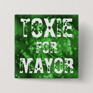 BADGE CARRÉ 5 CM TOXIE POUR LE MAIRE