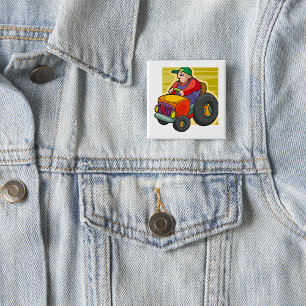 Badge Carré 5 Cm Tracteur routier agricole