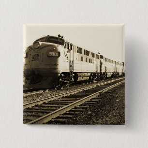 Badge Carré 5 Cm Train #92 du moteur diesel #9008 de GTW allant