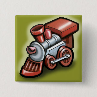 Badge Carré 5 Cm Train de jouets