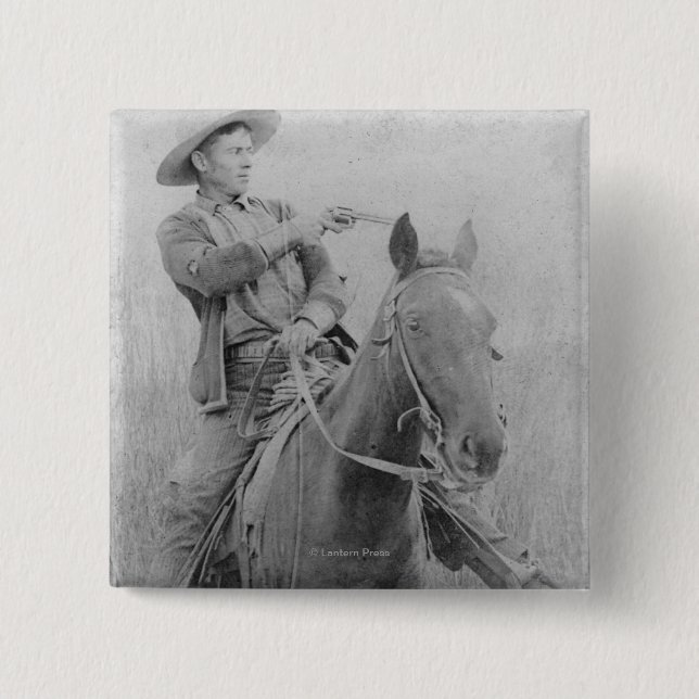 Badge Carré 5 Cm Train Robber Will "Dixon" Roberts (Devant)