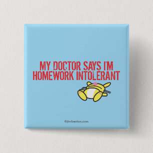 Badge Carré 5 Cm Travail Intollerant