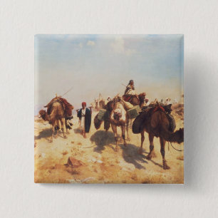 Badge Carré 5 Cm Traverser le désert