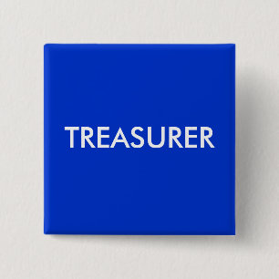 BADGE CARRÉ 5 CM TRÉSORIER