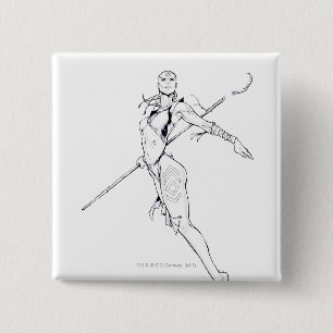 Badge Carré 5 Cm Tribu 8 d'indigo