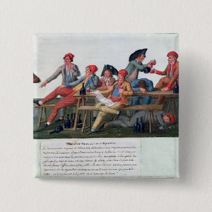 Badge Carré 5 Cm Tribunal de prison de 2 et le 3 septembre 1792