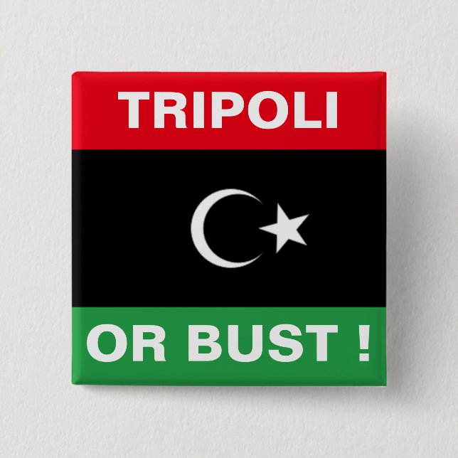 BADGE CARRÉ 5 CM TRIPOLI OU POUSSE (Devant)