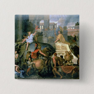 Badge Carré 5 Cm Triumph d'Alexandre, ou l'entrée d'Alexa