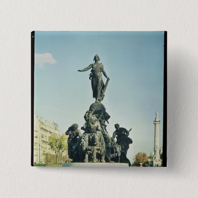 Badge Carré 5 Cm Triumph de la République, 1879-99 (Devant)