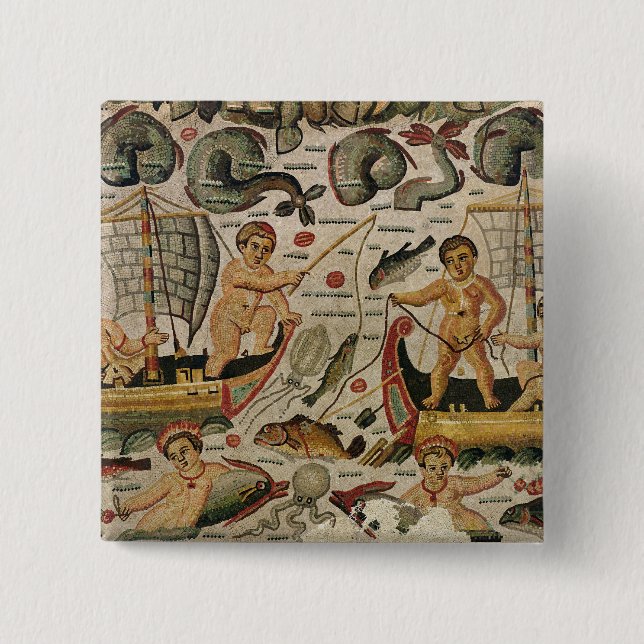 Badge Carré 5 Cm Triumph de Neptune et d'Amphitrite (Devant)