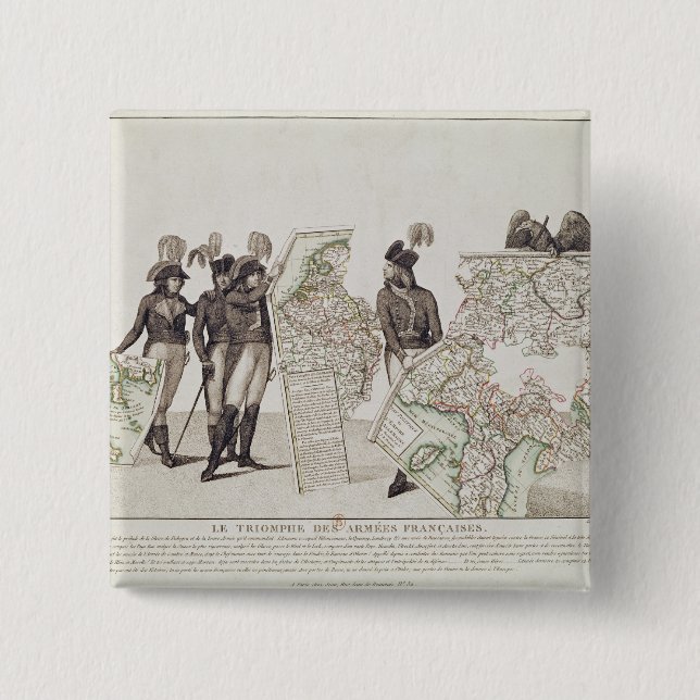 Badge Carré 5 Cm Triumph des armées françaises (Devant)