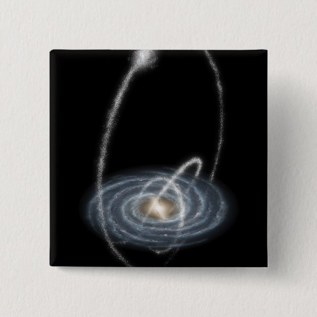 Badge Carré 5 Cm Trois flux nouvellement découverts (Devant)