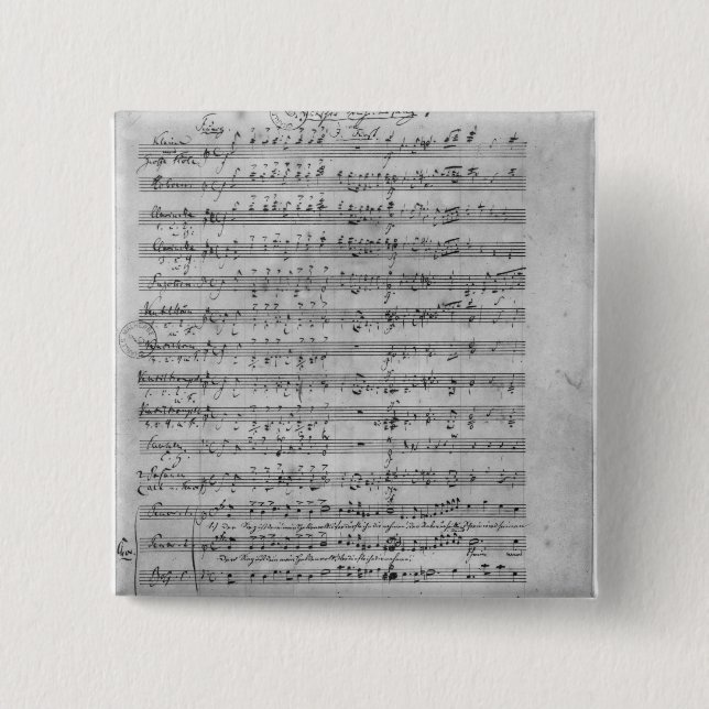 Badge Carré 5 Cm Trois Lieder (Devant)