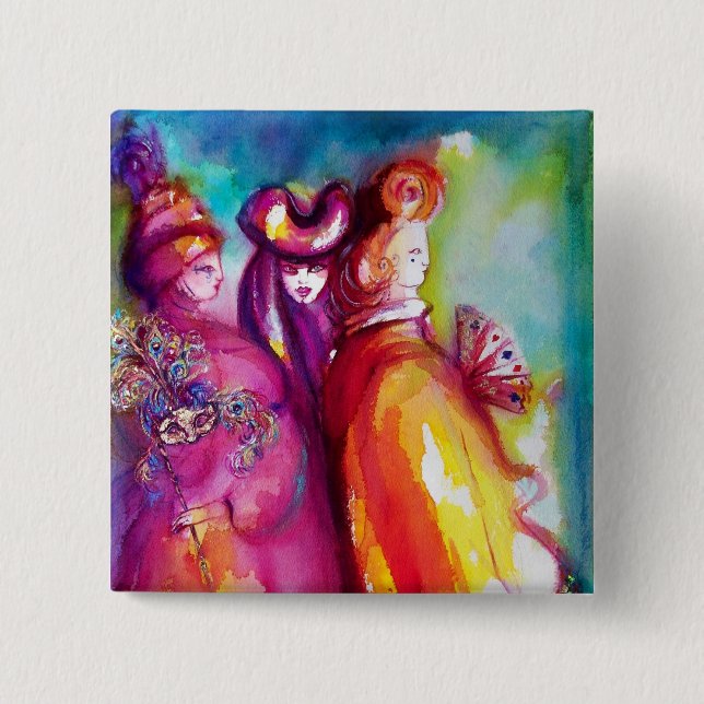 Badge Carré 5 Cm TROISIÈME MASQUE - Détail 1 (Devant)