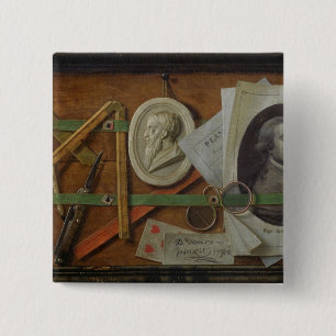 Badge Carré 5 Cm Trompe - l ' oeil, 1785