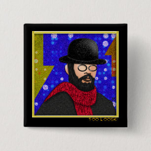 Badge Carré 5 Cm Trop perdu (broche)