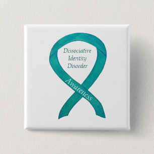 Badge Carré 5 Cm Trouble d'identité dissociative Trouble de conscie