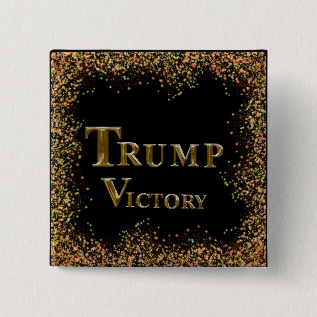 BADGE CARRÉ 5 CM TRUMP 2024 (Devant)
