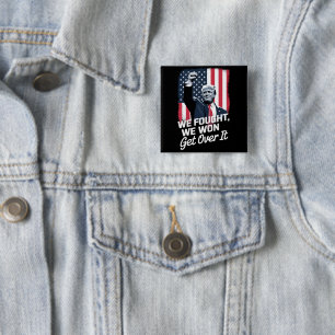 Badge Carré 5 Cm Trump a Gagné Passer à Autre Chose Victoire de Tru