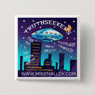 BADGE CARRÉ 5 CM TRUTHSEEKERS