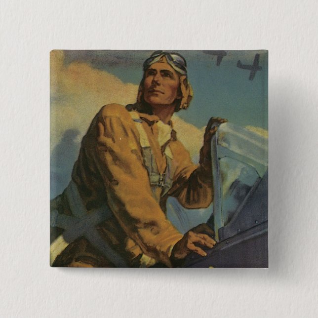 Badge Carré 5 Cm Tu Lui Donne Des Ailes ! (Devant)